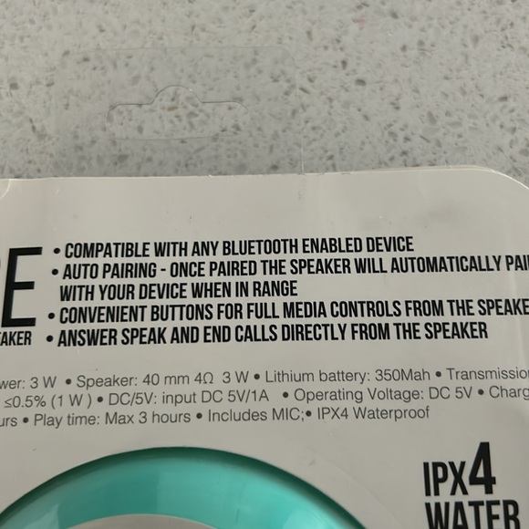 Aduro Phase wireless water resistant speaker - Picture 5 of 7